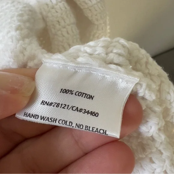 EILEEN FISHER White Open Front Cardigan - Picture 8 of 9